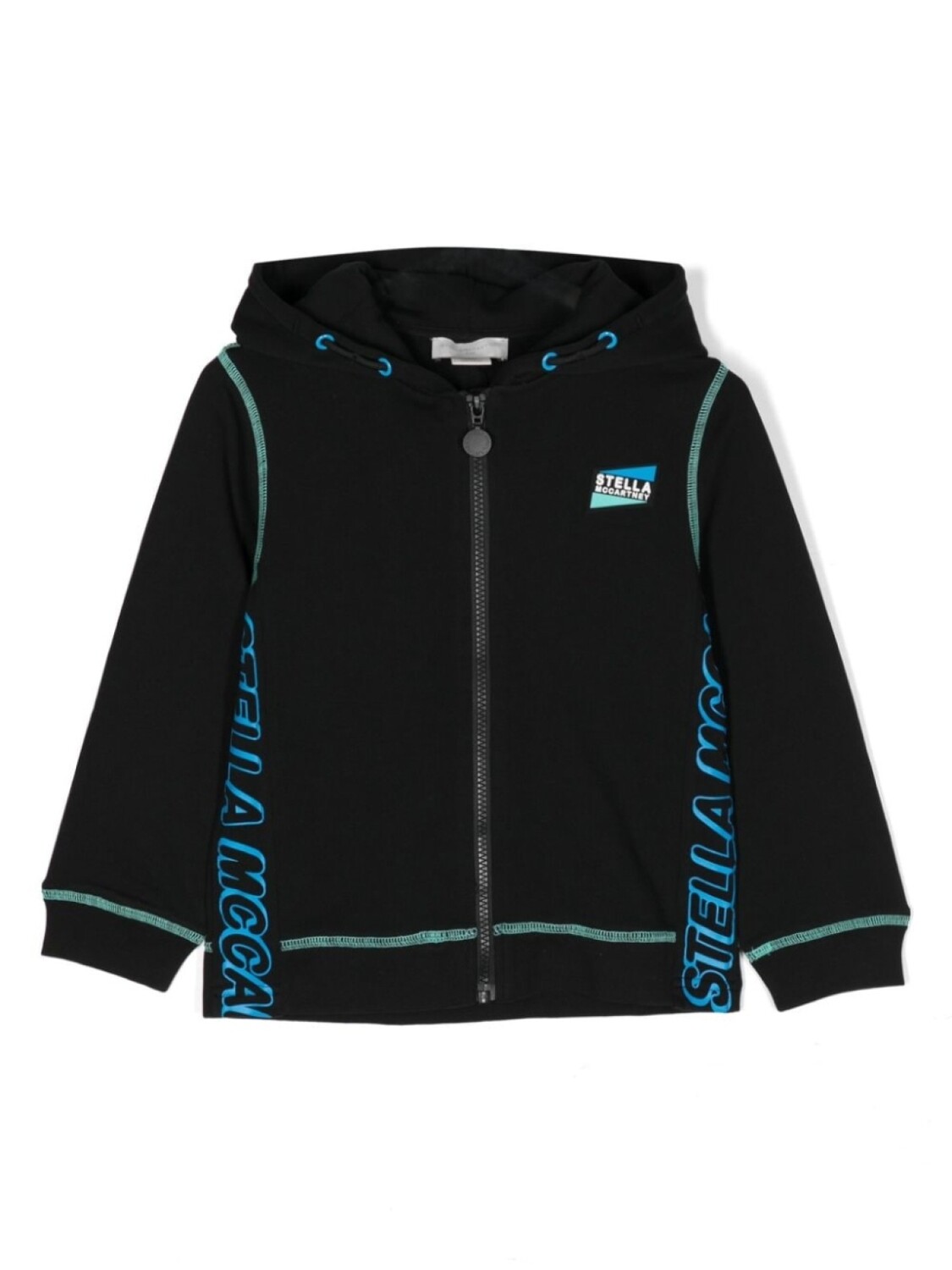 Stella McCartney Kids куртка с контрастной строчкой и логотипом, черный
Stella McCartney Kids куртка с контрастной строчкой и логотипом, черный