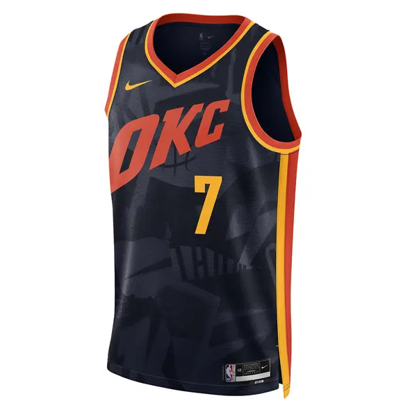 Майка Nike Dri-FIT NBA Swingman Jersey 2023/24 City Edition 'Oklahoma City Thunder Chet Holmgren', синий
Майка Nike Dri-FIT NBA Swingman Jersey 2023/24 City Edition 'Oklahoma City Thunder Chet Holmgren', синий