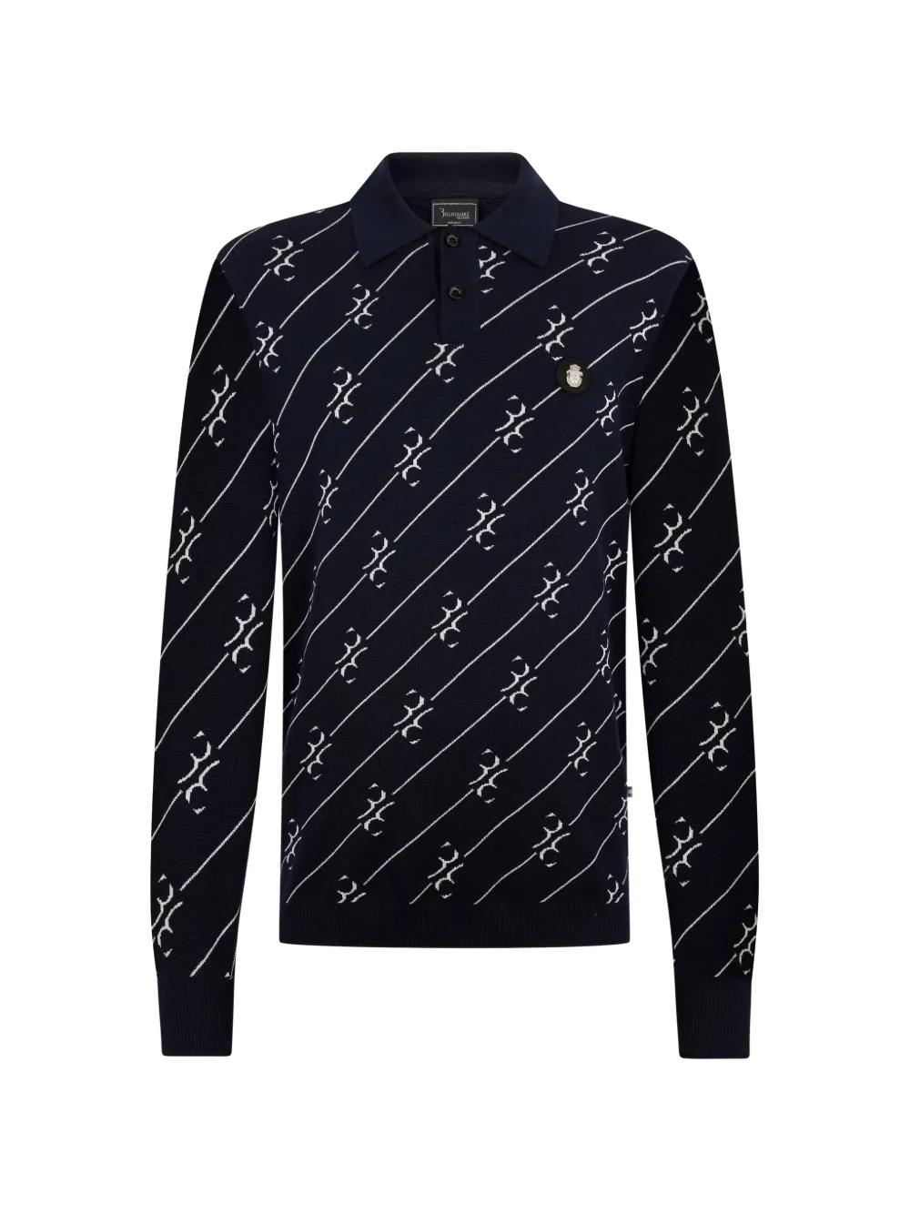 Поло с длинными рукавами на пуговицах Billionaire, синий
Поло с длинными рукавами на пуговицах Billionaire, синий