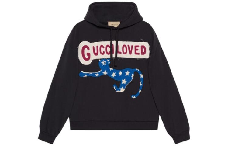 Толстовка мужская Gucci Logo-patch, черный / синий
Толстовка мужская Gucci Logo-patch, черный / синий