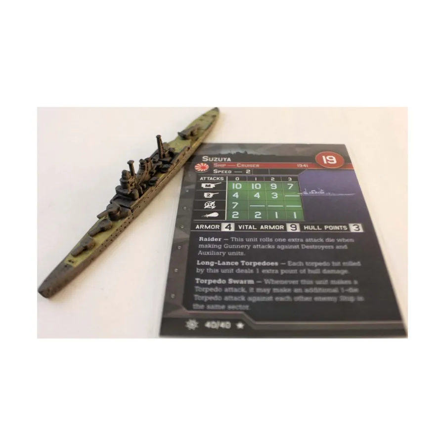 Сузуя (R), Axis & Allies - Collectible Miniatures Game - War at Sea - Condition Zebra Singles
Сузуя (R), Axis & Allies - Collectible Miniatures Game - War at Sea - Condition Zebra Singles