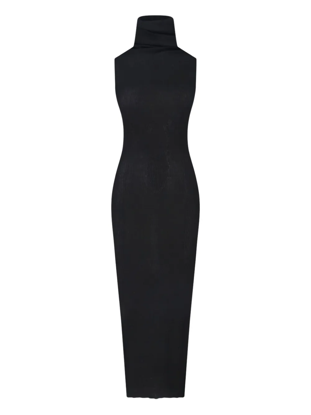 Макси-платье с высоким воротником в рубчик Rick Owens, черный
Макси-платье с высоким воротником в рубчик Rick Owens, черный