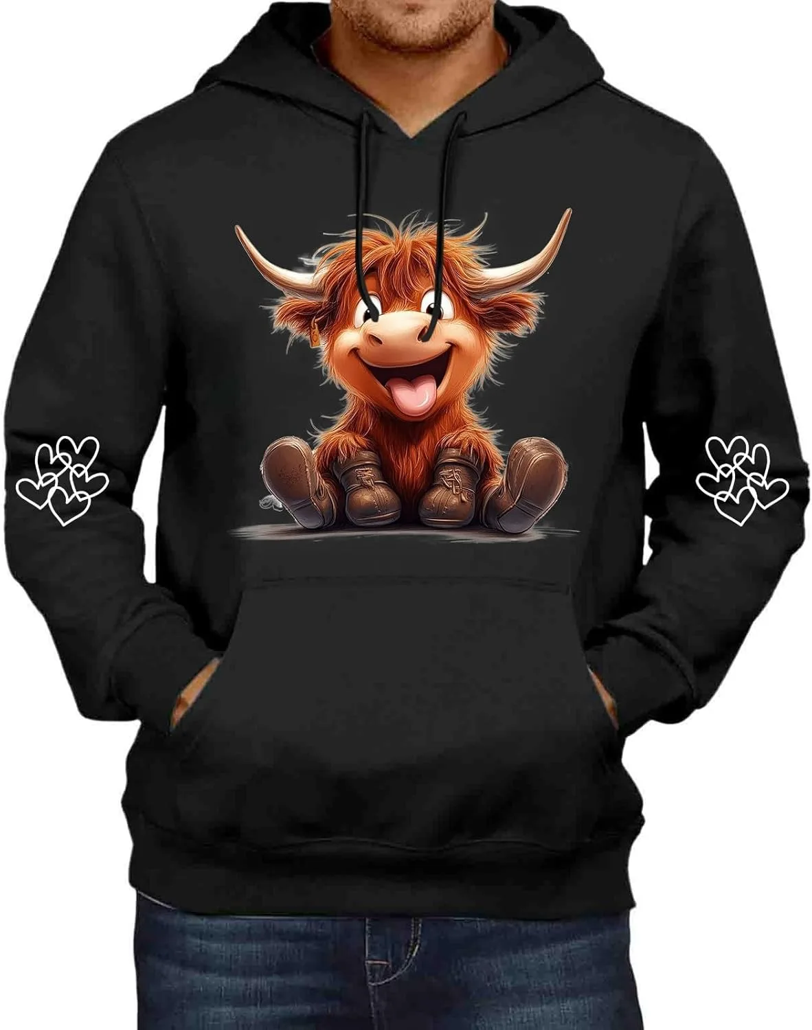 Мужская осенне-зимняя модная толстовка с капюшоном и принтом
Мужская осенне-зимняя модная толстовка с капюшоном и принтом