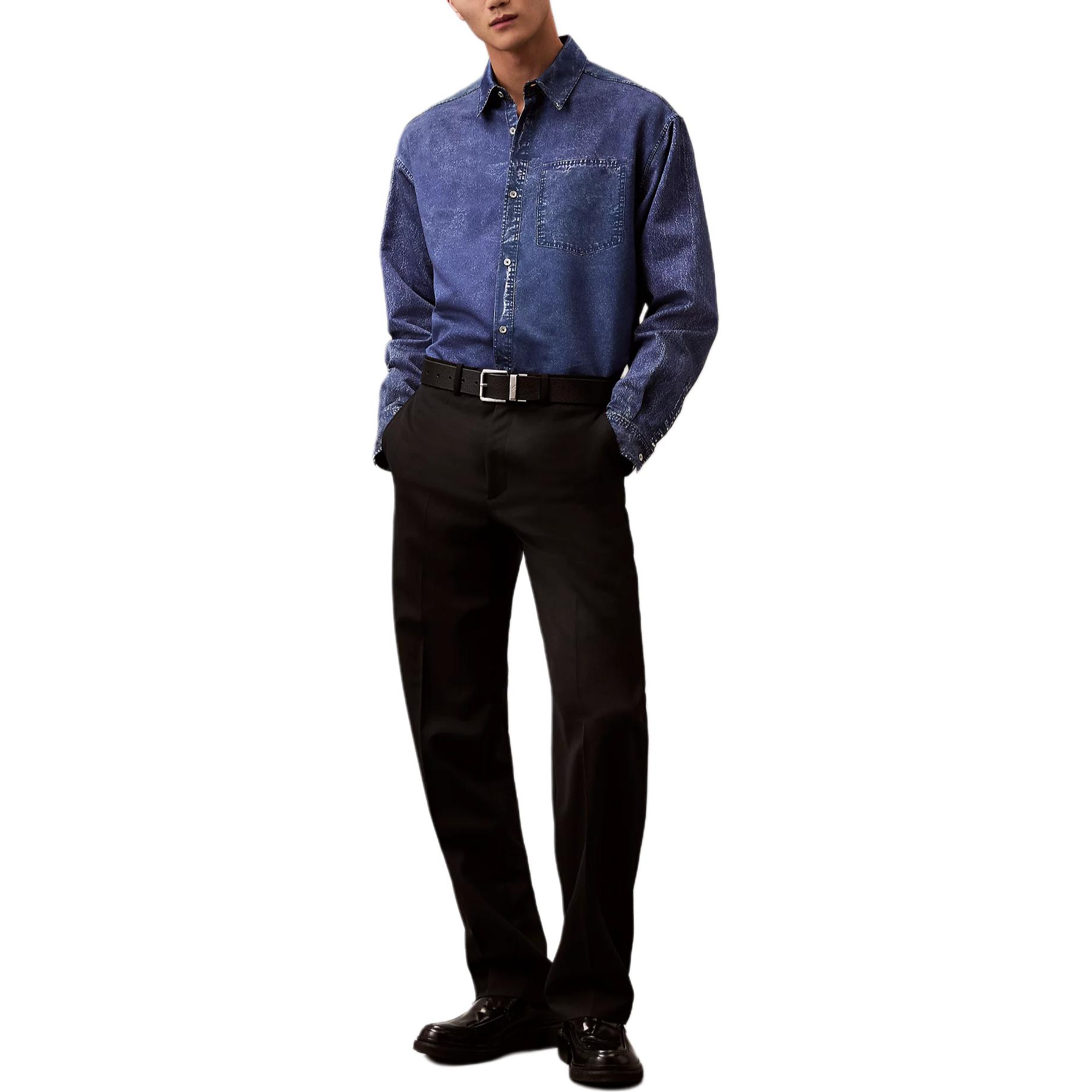 Calvin Klein Рубашка мужская, европейская версия, синяя
Calvin Klein Рубашка мужская, европейская версия, синяя