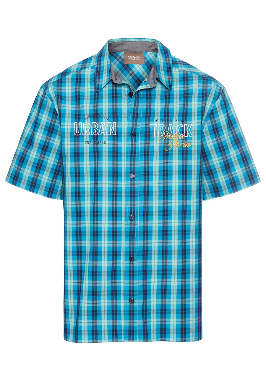 Рубашка на пуговицах Comfort fit Man's World, темно-синий/бирюзовый/небесно-голубой
Рубашка на пуговицах Comfort fit Man's World, темно-синий/бирюзовый/небесно-голубой