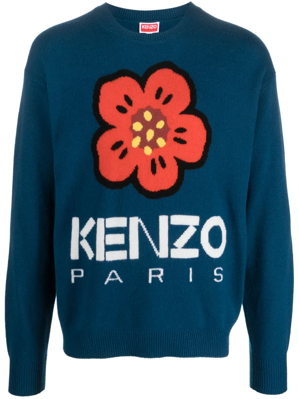 Джемпер Boke Flower вязки интарсия KENZO, синий
Джемпер Boke Flower вязки интарсия KENZO, синий