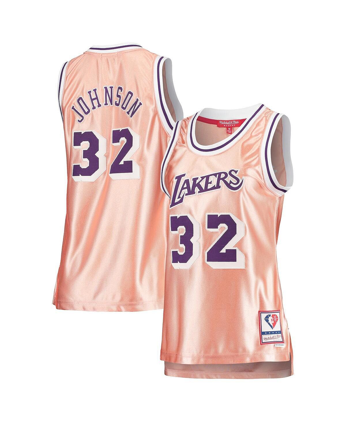 Женская майка Magic Johnson Pink Los Angeles Lakers 75th Anniversary Rose Gold 1984 Swingman Mitchell & Ness, розовый
Женская майка Magic Johnson Pink Los Angeles Lakers 75th Anniversary Rose Gold 1984 Swingman Mitchell & Ness, розовый