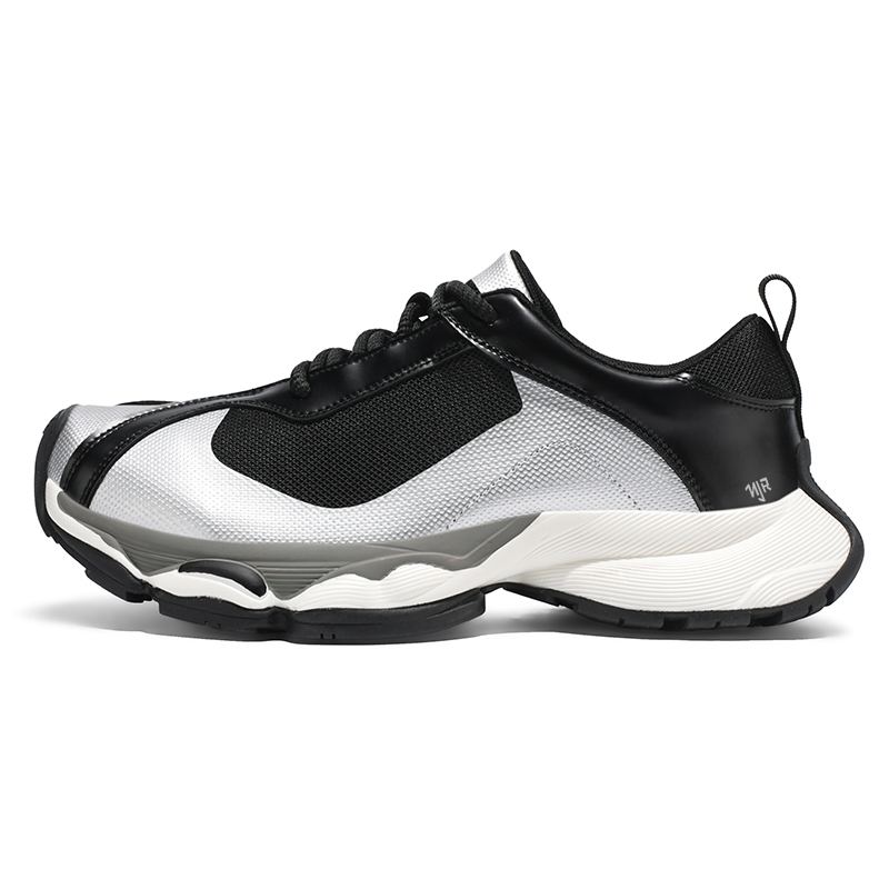 NANJIREN Абразивостойкие массивные низкие кроссовки мужские - черный серебристый, цвет Black Silver 
NANJIREN Абразивостойкие массивные низкие кроссовки мужские - черный серебристый, цвет Black Silver