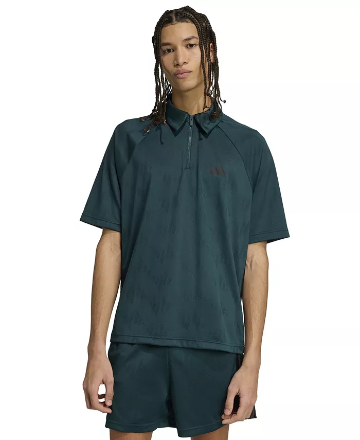 Мужская поло с коротким рукавом Stadium 3-Stripes Jacquard Adidas, зеленый
Мужская поло с коротким рукавом Stadium 3-Stripes Jacquard Adidas, зеленый