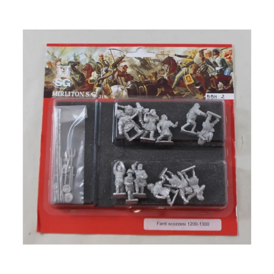 Храброе сердце - шотландская пехота 1200-1320 # 2, Historical Miniatures - Medieval - Scots, Brave Heart (28mm) (Mirliton SG)
Храброе сердце - шотландская пехота 1200-1320 # 2, Historical Miniatures - Medieval - Scots, Brave Heart (28mm) (Mirliton SG)