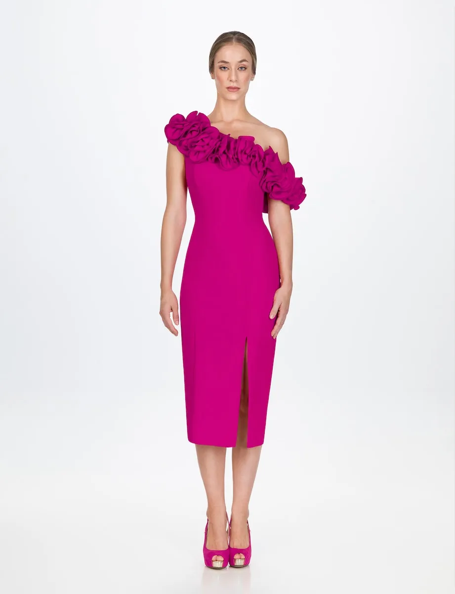 Платье миди с воланами на горловине Sonia Peña, пурпурный
Платье миди с воланами на горловине Sonia Peña, пурпурный