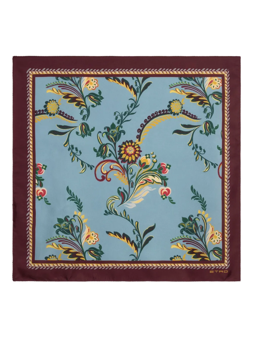 Шелковый шарф с цветочным принтом ETRO, синий
Шелковый шарф с цветочным принтом ETRO, синий