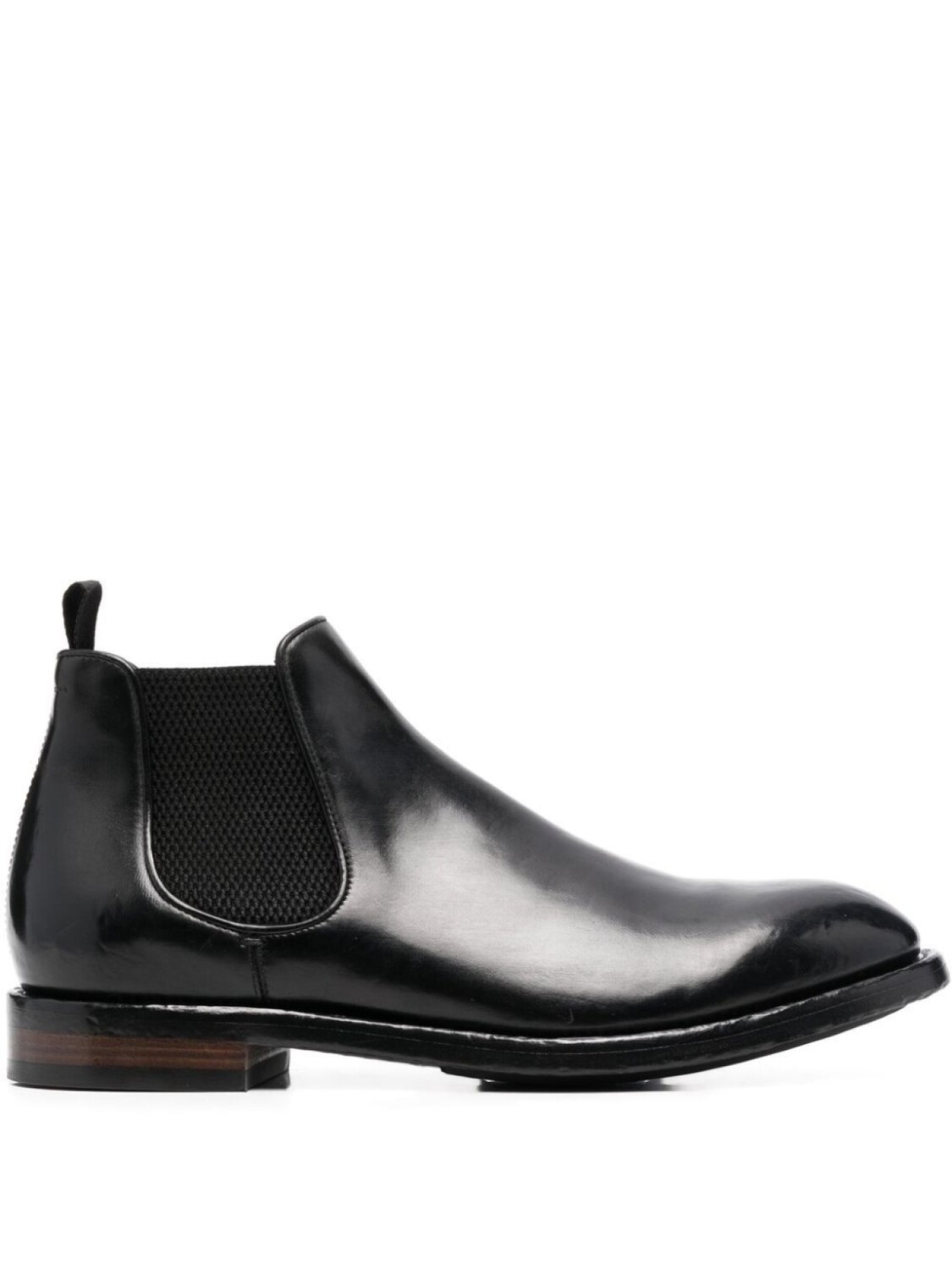 Ботинки с эластичными вставками Officine Creative, черный 
Ботинки с эластичными вставками Officine Creative, черный