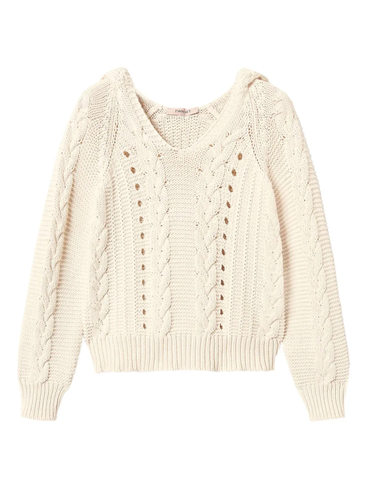 Толстовка с капюшоном с косами TWINSET, нейтральный
Толстовка с капюшоном с косами TWINSET, нейтральный