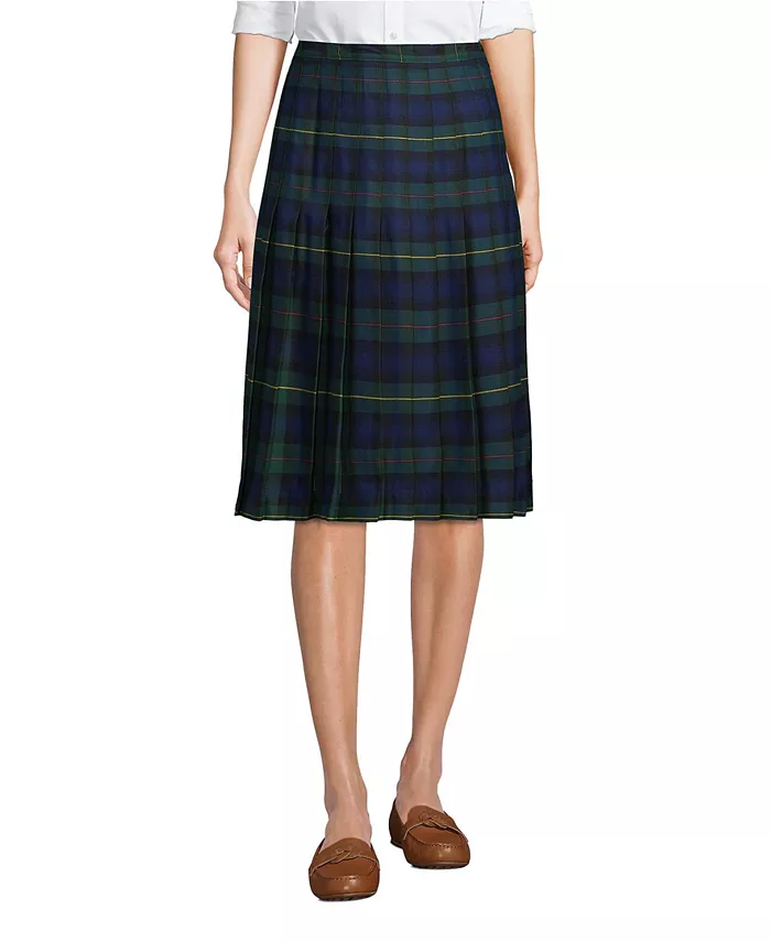 Женская плиссированная юбка в клетку ниже колена Lands' End, зеленый
Женская плиссированная юбка в клетку ниже колена Lands' End, зеленый