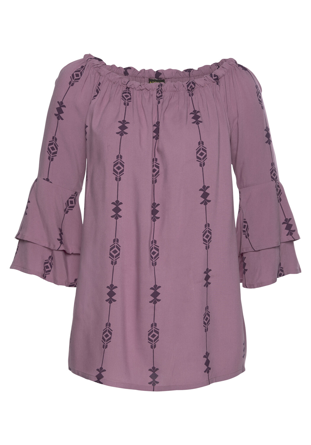 Блуза LASCANA Carmen, цвет lila-bedruckt
Блуза LASCANA Carmen, цвет lila-bedruckt