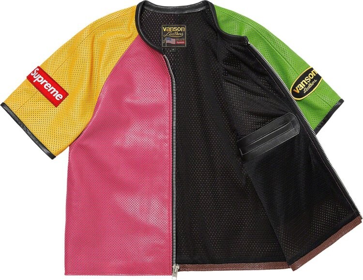 Куртка Supreme x Vanson Leathers Short-Sleeve Racing 'Multicolor', разноцветный
Куртка Supreme x Vanson Leathers Short-Sleeve Racing 'Multicolor', разноцветный