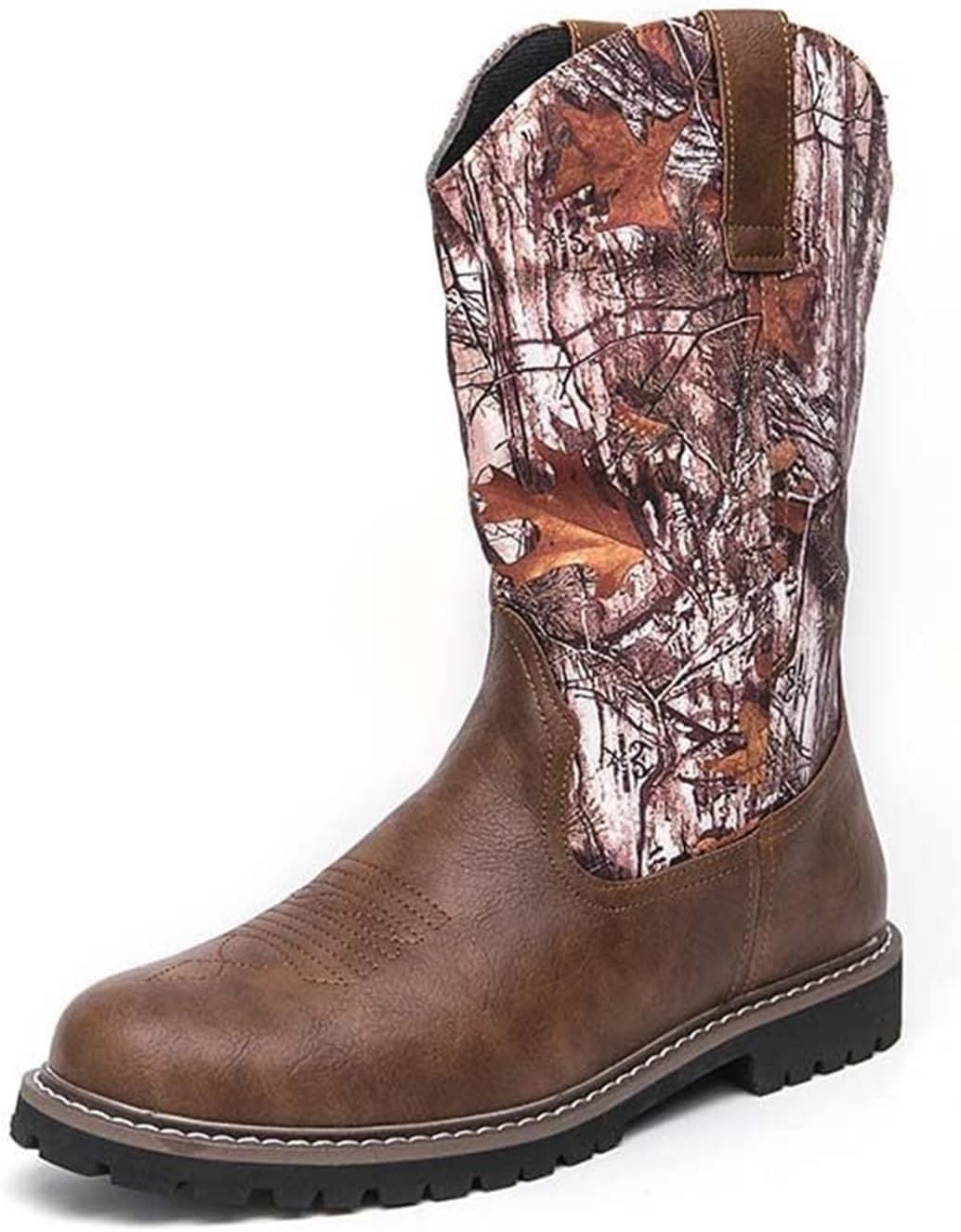 Мужские модные ковбойские сапоги с нескользящей подошвой, охотничьи сапоги, сапоги средней высоты без шнурков, удобные рабочие сапоги с круглым носком для активного отдыха Generic, коричневый
Мужские модные ковбойские сапоги с нескользящей подошвой, охотничьи сапоги, сапоги средней высоты без шнурков, удобные рабочие сапоги с круглым носком для активного отдыха Generic, коричневый