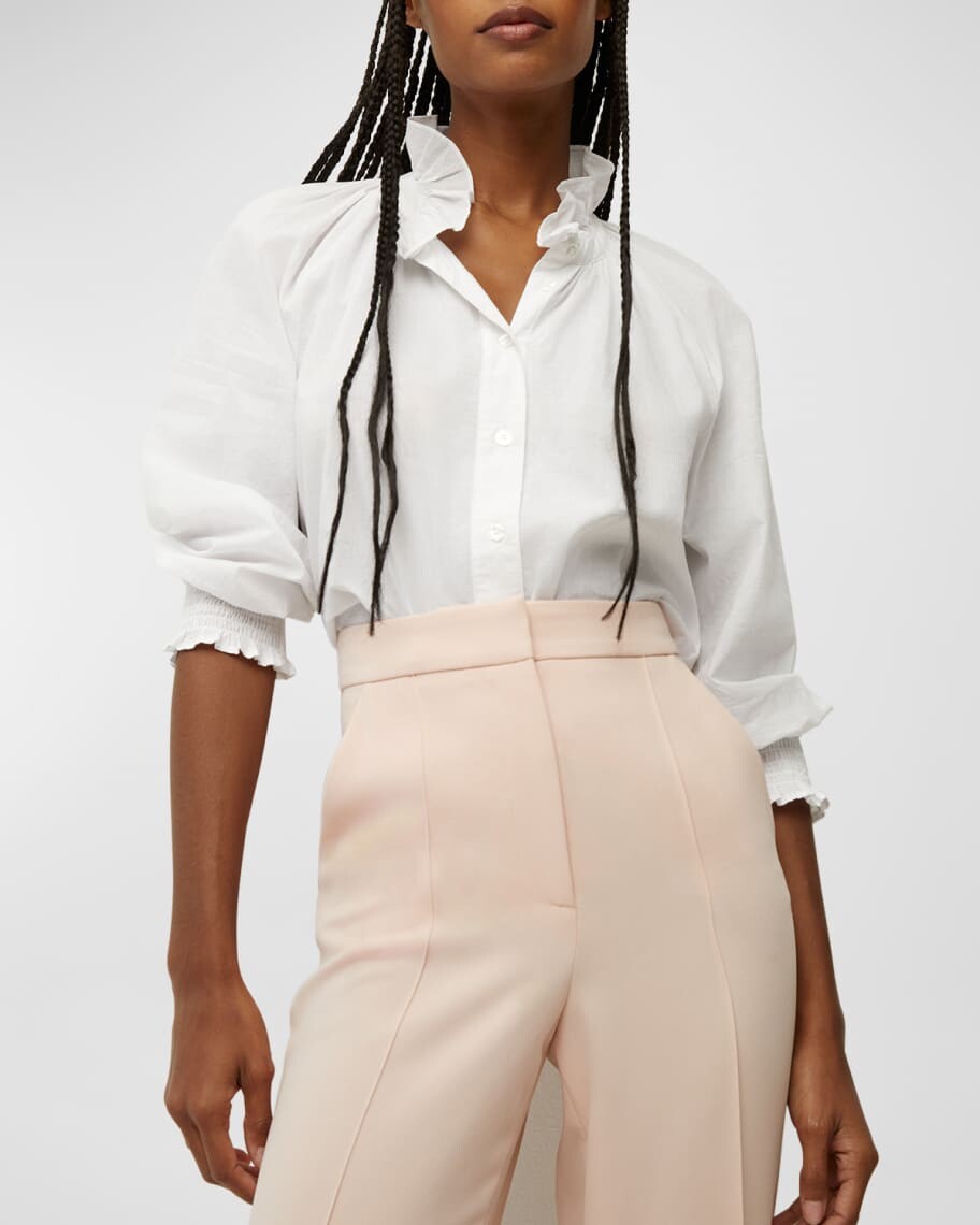 Calisto Классическая рубашка с рюшами и воротником Veronica Beard Jeans
Calisto Классическая рубашка с рюшами и воротником Veronica Beard Jeans