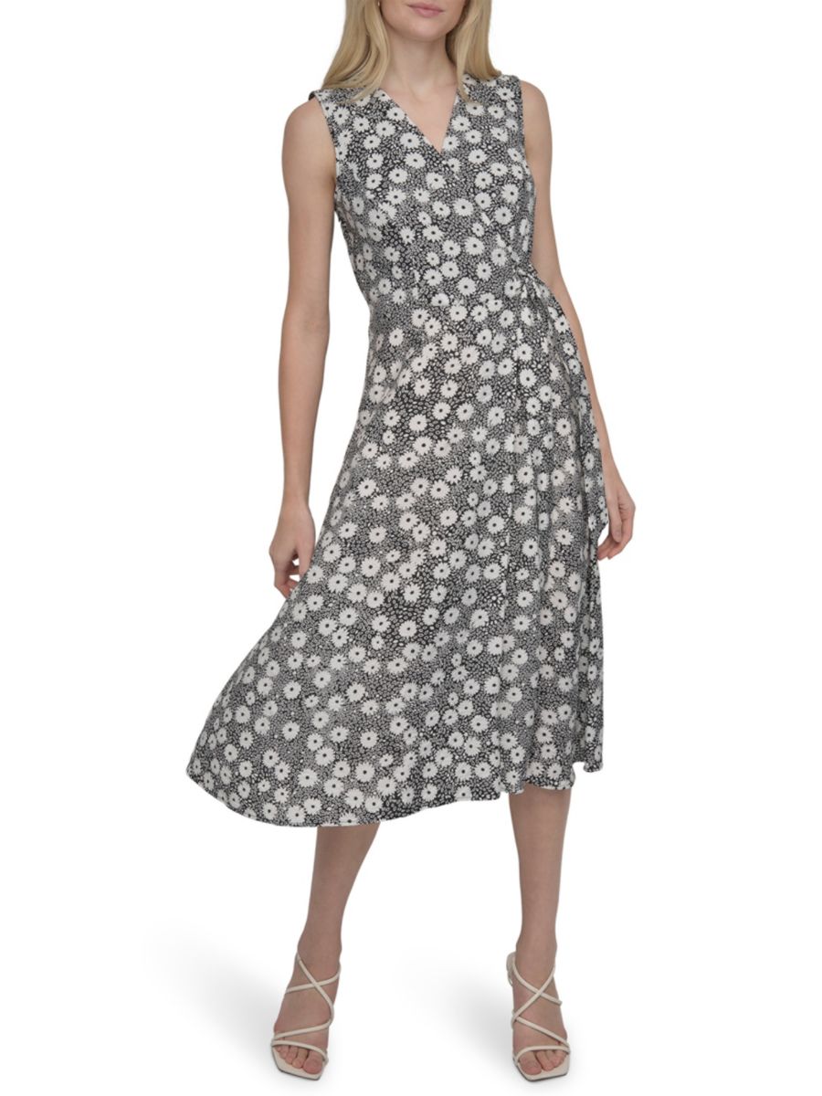 Платье-миди с цветочным принтом и имитацией запаха DKNY, цвет Black Ivory
Платье-миди с цветочным принтом и имитацией запаха DKNY, цвет Black Ivory