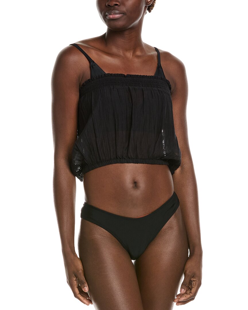 Топ из смесового шелка Ramy Brook Louise, черный
Топ из смесового шелка Ramy Brook Louise, черный