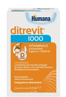 Humana Ditrevit 1000 5,5 мл Добавка
Humana Ditrevit 1000 5,5 мл Добавка