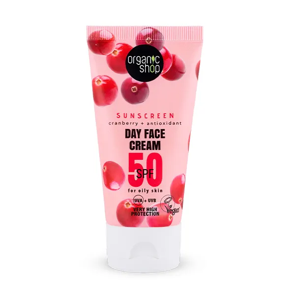 Антиоксидантная защита от солнца Sunscreen Day Face Cream Oily Skin Spf50 Organic Shop, 50 ml
Антиоксидантная защита от солнца Sunscreen Day Face Cream Oily Skin Spf50 Organic Shop, 50 ml