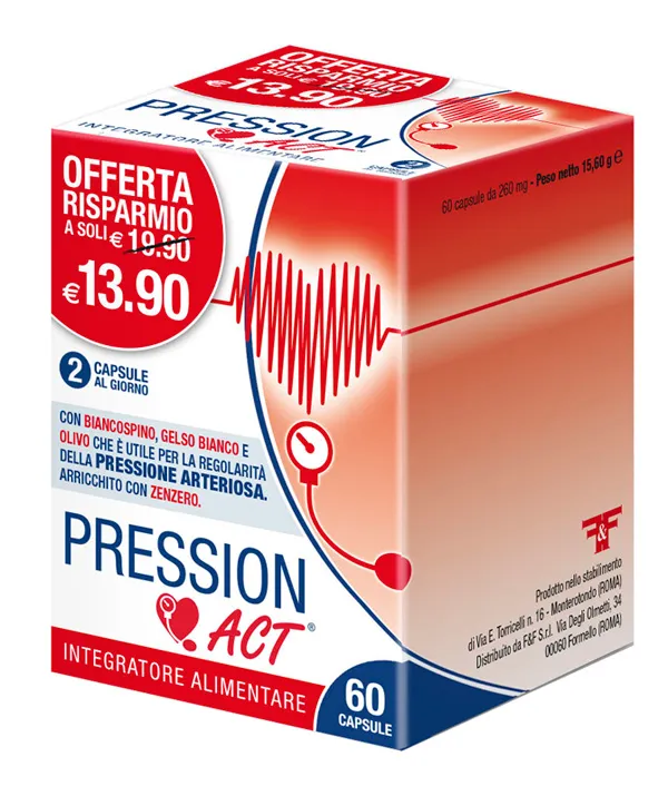 Pression Act 60 капсул с омега-3 добавкой F&F
Pression Act 60 капсул с омега-3 добавкой F&F