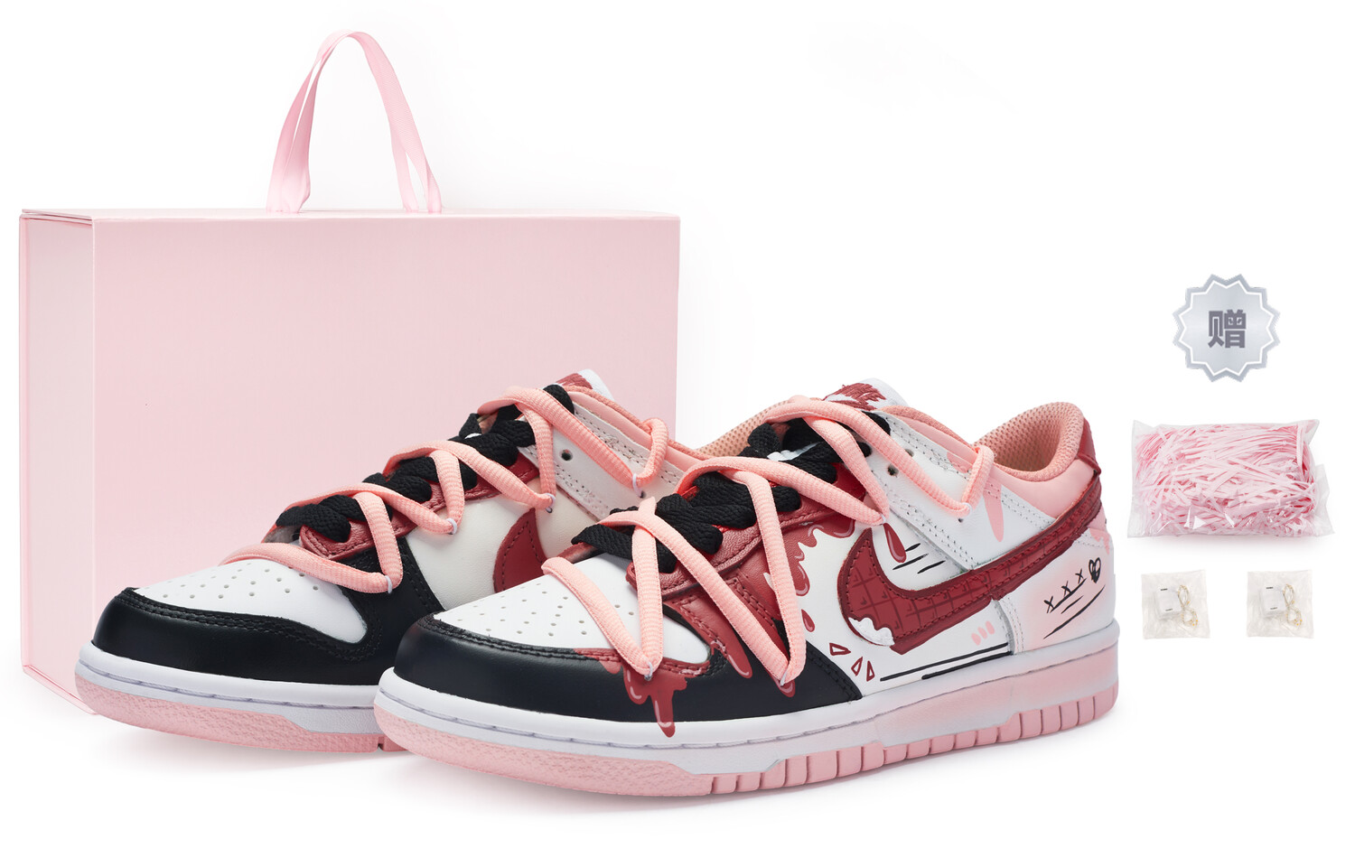 Кроссовки Nike Dunk Skateboarding Shoes Women's Low-top Black/white, розовый/черный/белый
Кроссовки Nike Dunk Skateboarding Shoes Women's Low-top Black/white, розовый/черный/белый