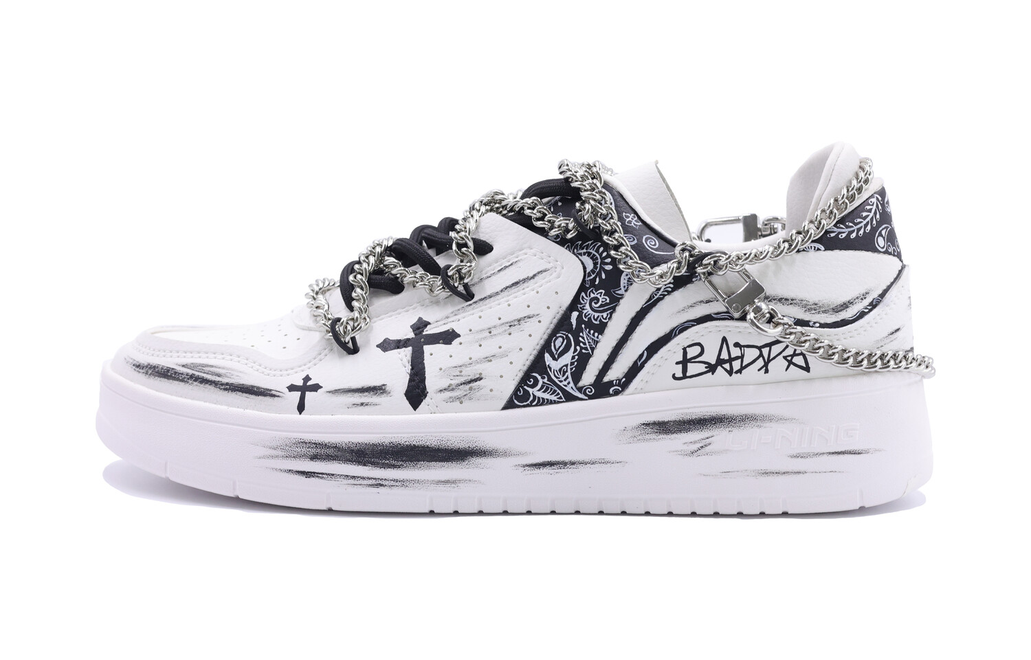 Кроссовки LINING Street Player Skateboarding Shoes Men Low-top Black/White, белый
Кроссовки LINING Street Player Skateboarding Shoes Men Low-top Black/White, белый