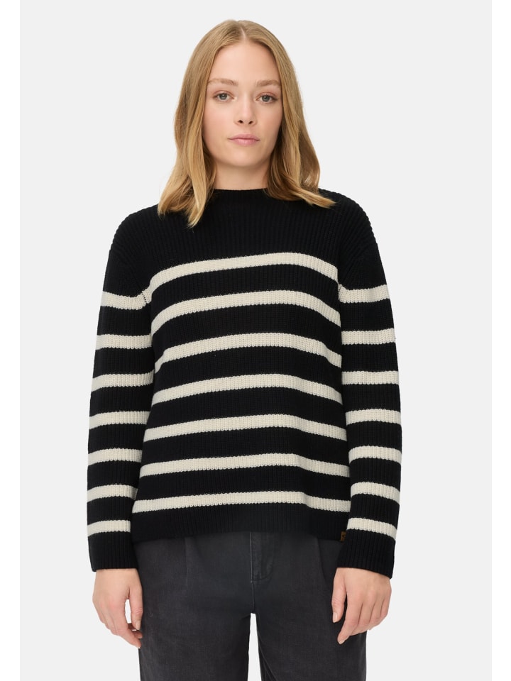 Вязаный свитер с полосками цвета икры Camel Active
Вязаный свитер с полосками цвета икры Camel Active