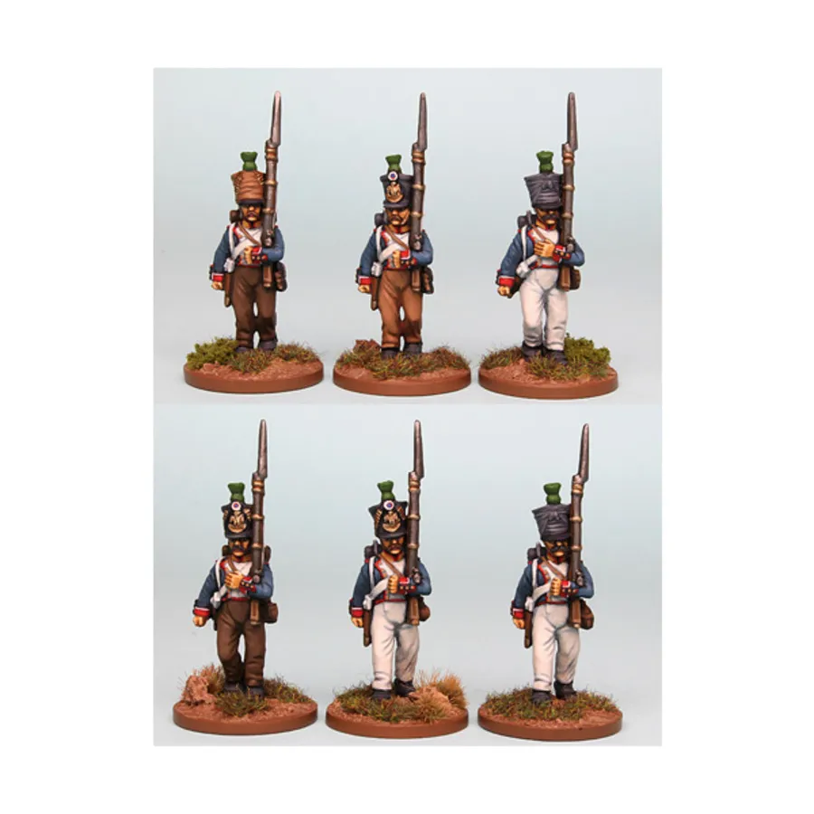 Смешанное платье французской кампании Voltigeurs Post 1812 года, походное, Napoleonics - French (28mm) (Front Rank Miniatures)
Смешанное платье французской кампании Voltigeurs Post 1812 года, походное, Napoleonics - French (28mm) (Front Rank Miniatures)