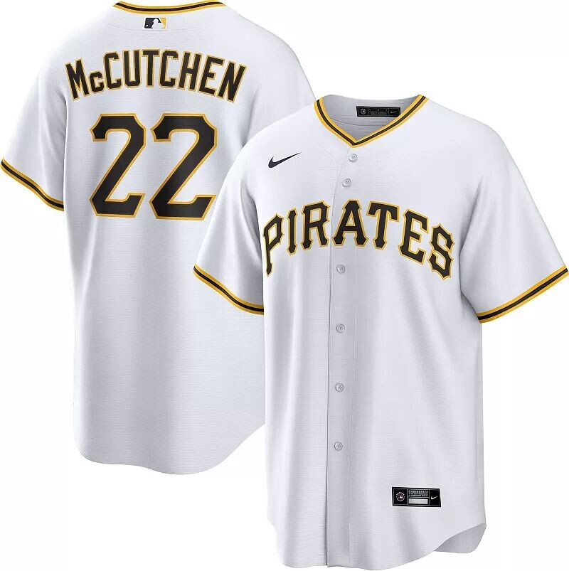 Мужская белая домашняя майка Nike Pittsburgh Pirates Andrew McCutchen White Cool Base
Мужская белая домашняя майка Nike Pittsburgh Pirates Andrew McCutchen White Cool Base