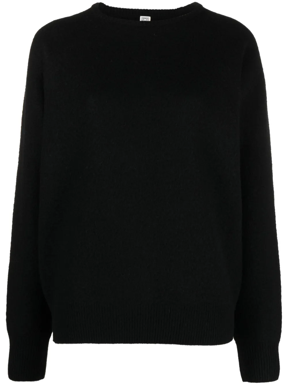 Шерстяной джемпер с круглым вырезом TOTEME, черный
Шерстяной джемпер с круглым вырезом TOTEME, черный