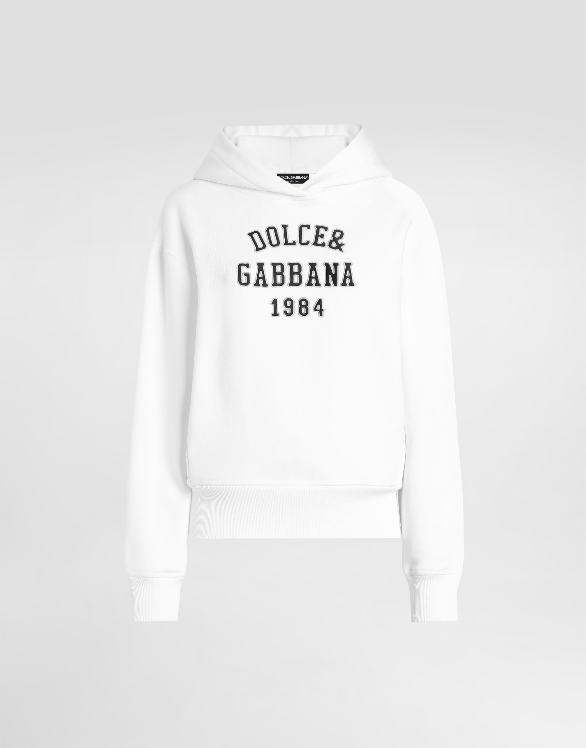 Хлопковый свитшот с вышивкой Dolce & Gabbana, белый
Хлопковый свитшот с вышивкой Dolce & Gabbana, белый