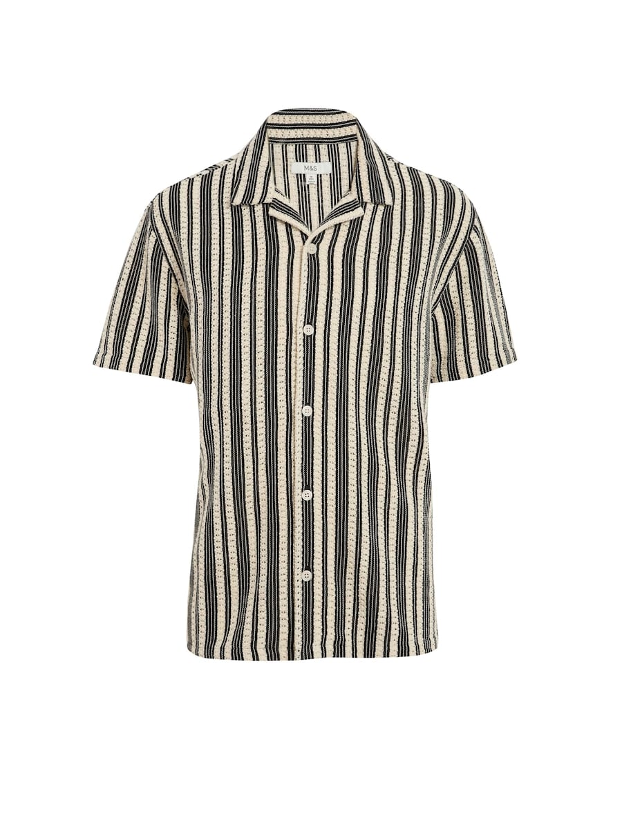 Рубашка на пуговицах классического кроя Marks & Spencer, черный
Рубашка на пуговицах классического кроя Marks & Spencer, черный