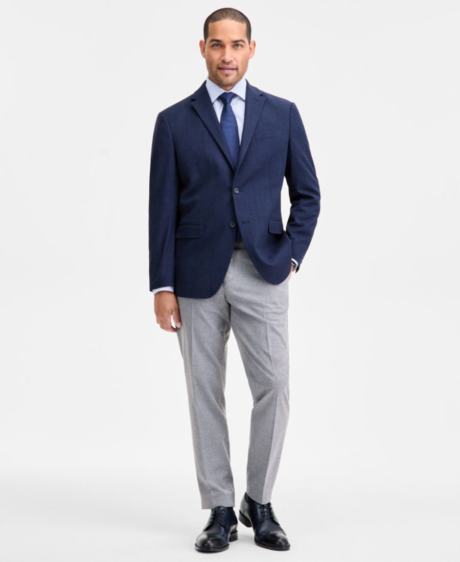 Мужской спортивный пиджак приталенного кроя из однотонной ткани Techni-Cole Kenneth Cole Reaction, Navy
Мужской спортивный пиджак приталенного кроя из однотонной ткани Techni-Cole Kenneth Cole Reaction, Navy