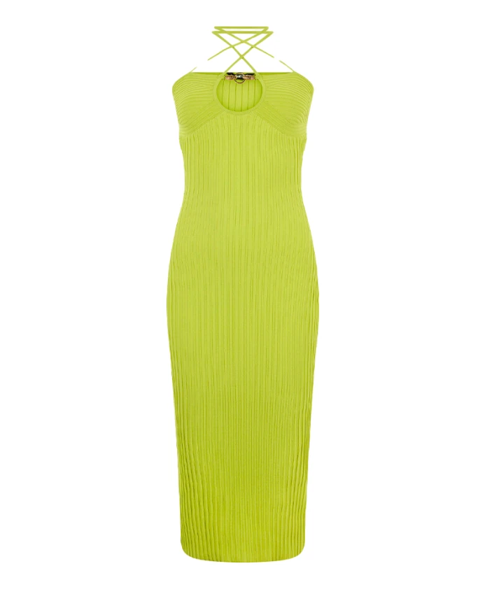 Платье в рубчик с завязками Just Cavalli, зеленый
Платье в рубчик с завязками Just Cavalli, зеленый