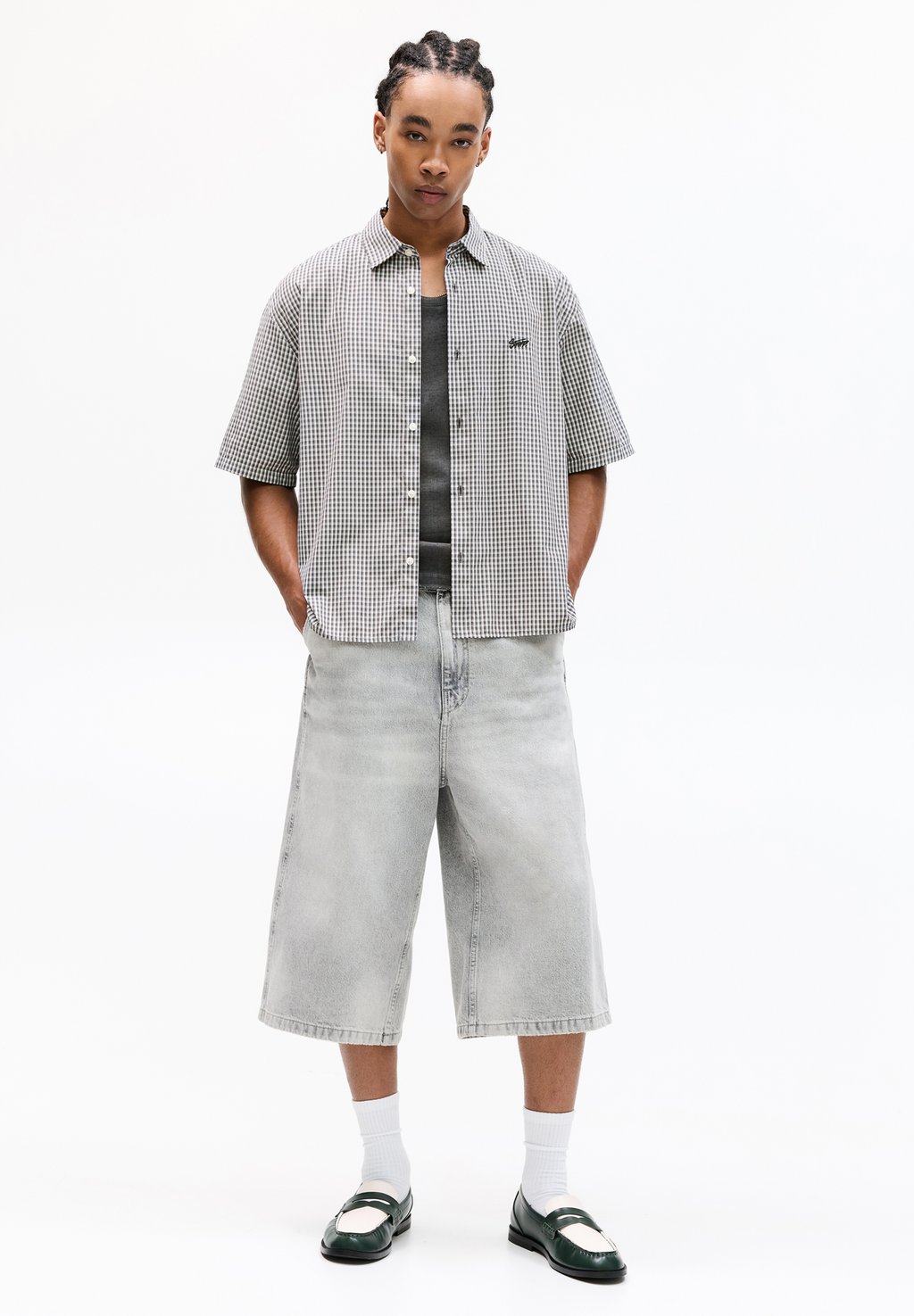 Рубашка SHORT SLEEVE CHECK STWD PULL&BEAR, темно-серый
Рубашка SHORT SLEEVE CHECK STWD PULL&BEAR, темно-серый