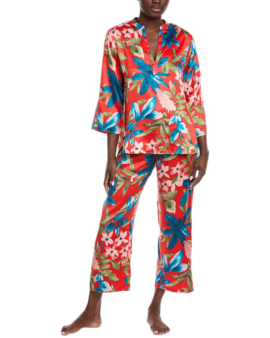 Натори 2-предметный комплект топ и брюки из сатина Тропический бриз N Natori, красный
Натори 2-предметный комплект топ и брюки из сатина Тропический бриз N Natori, красный