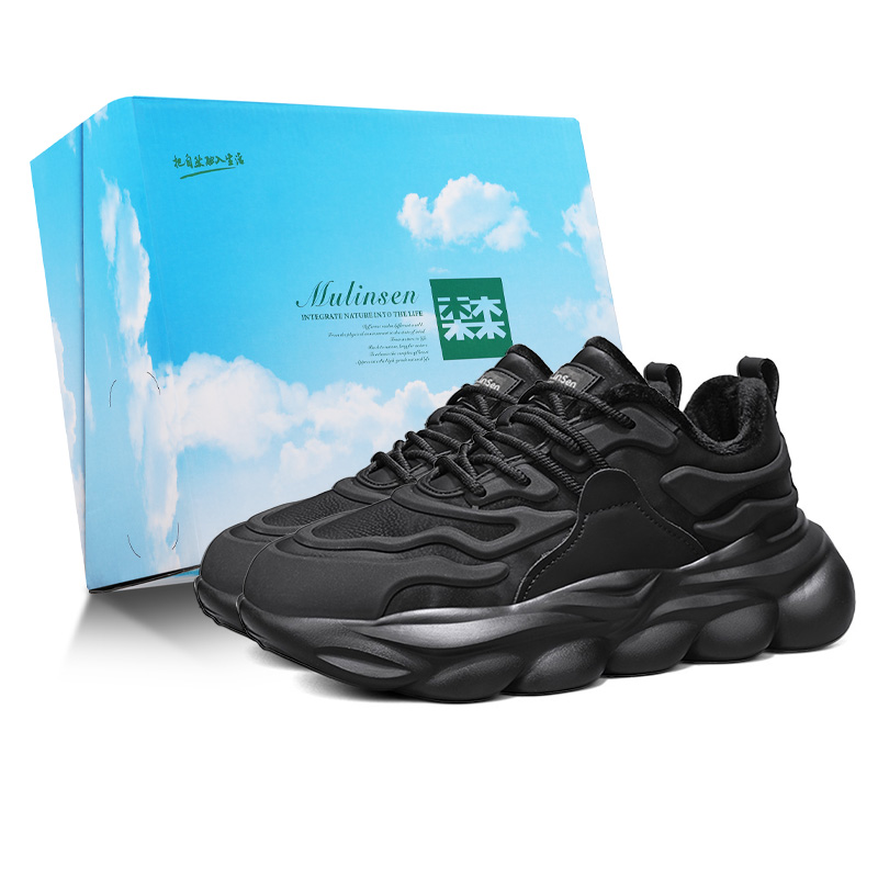 Амортизирующие, противоскользящие, износостойкие, увеличивающие рост, теплые, низкие, массивные кроссовки Mulinsen, Black Fleece-Lined
Амортизирующие, противоскользящие, износостойкие, увеличивающие рост, теплые, низкие, массивные кроссовки Mulinsen, Black Fleece-Lined