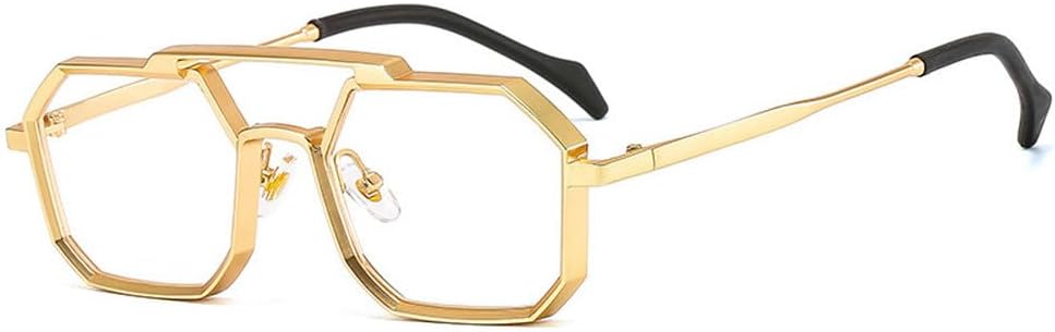 Ретро-металлические панк-солнцезащитные очки в форме многоугольника и квадрата для женщин, модные, с прозрачными линзами, защита от УФ-излучения UV400, мужские, красные и желтые WNCKSQ, Golden Clear
Ретро-металлические панк-солнцезащитные очки в форме многоугольника и квадрата для женщин, модные, с прозрачными линзами, защита от УФ-излучения UV400, мужские, красные и желтые WNCKSQ, Golden Clear