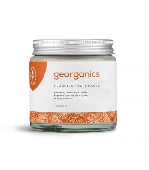 Зубная паста, апельсиновая, подходит для детей, минеральная, с натуральным фторидом, 60 мл Georganics 
Зубная паста, апельсиновая, подходит для детей, минеральная, с натуральным фторидом, 60 мл Georganics