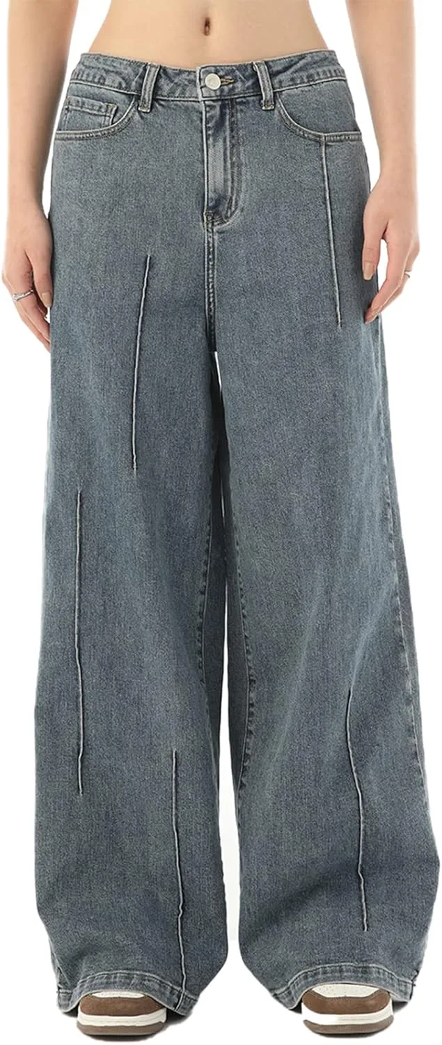 Zenthace женские джинсы baggy wide leg boyfriend distressed loose fit high waisted
Zenthace женские джинсы baggy wide leg boyfriend distressed loose fit high waisted