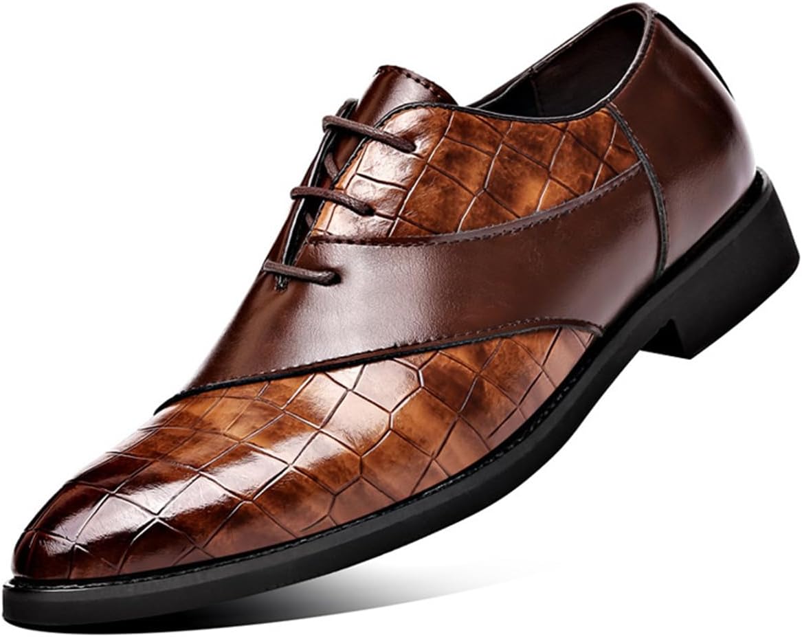 Мужские модные классические туфли с шнуровкой Оксфорды, современные повседневные дерби Haoreya, коричневый
Мужские модные классические туфли с шнуровкой Оксфорды, современные повседневные дерби Haoreya, коричневый