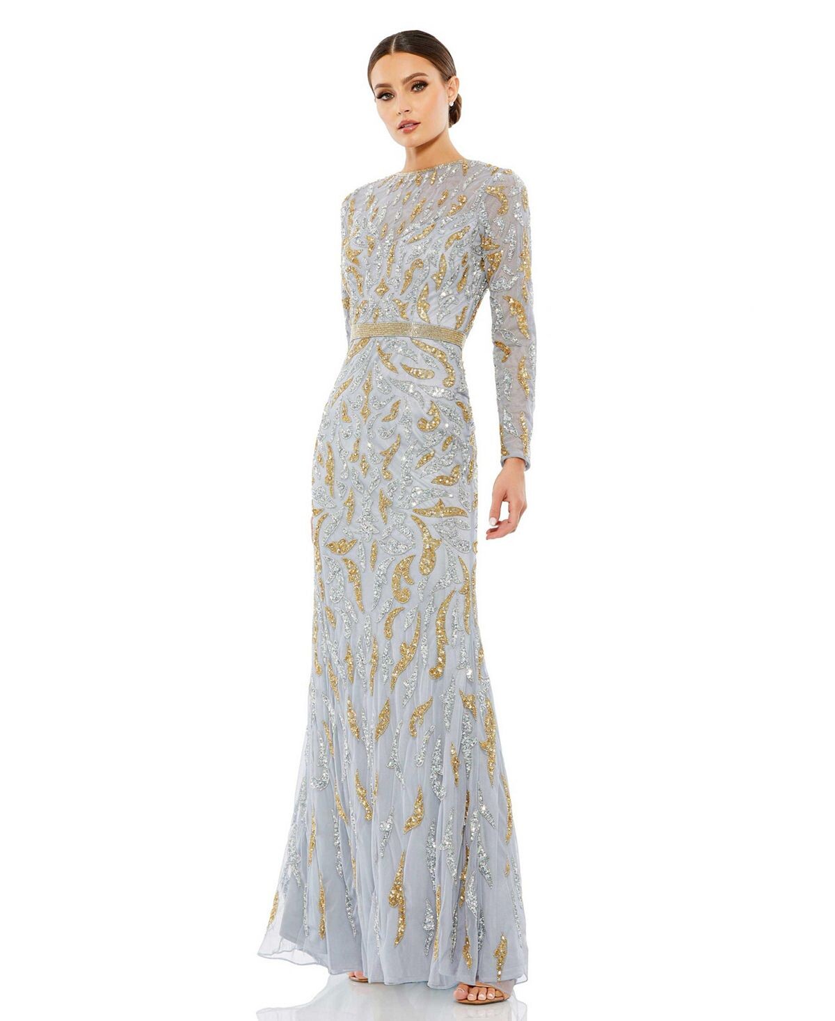 Женское вечернее платье с длинными рукавами и бисером MAC DUGGAL
Женское вечернее платье с длинными рукавами и бисером MAC DUGGAL