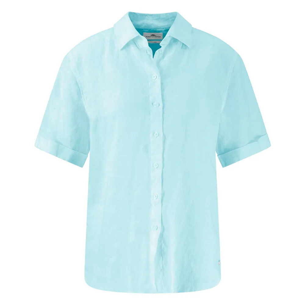 Блузка с коротким рукавом Fynch Hatton 25051047 Linen Mix, синий
Блузка с коротким рукавом Fynch Hatton 25051047 Linen Mix, синий