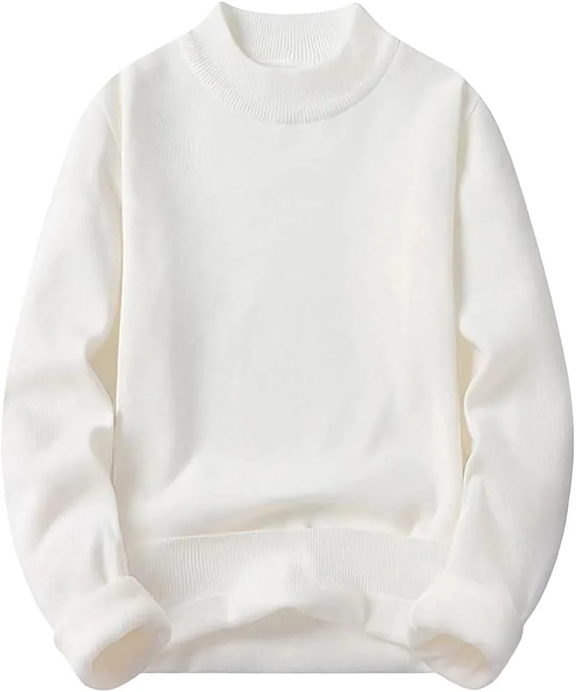 Мужской свитер с воротником-стойкой, утепленный флисом
Мужской свитер с воротником-стойкой, утепленный флисом