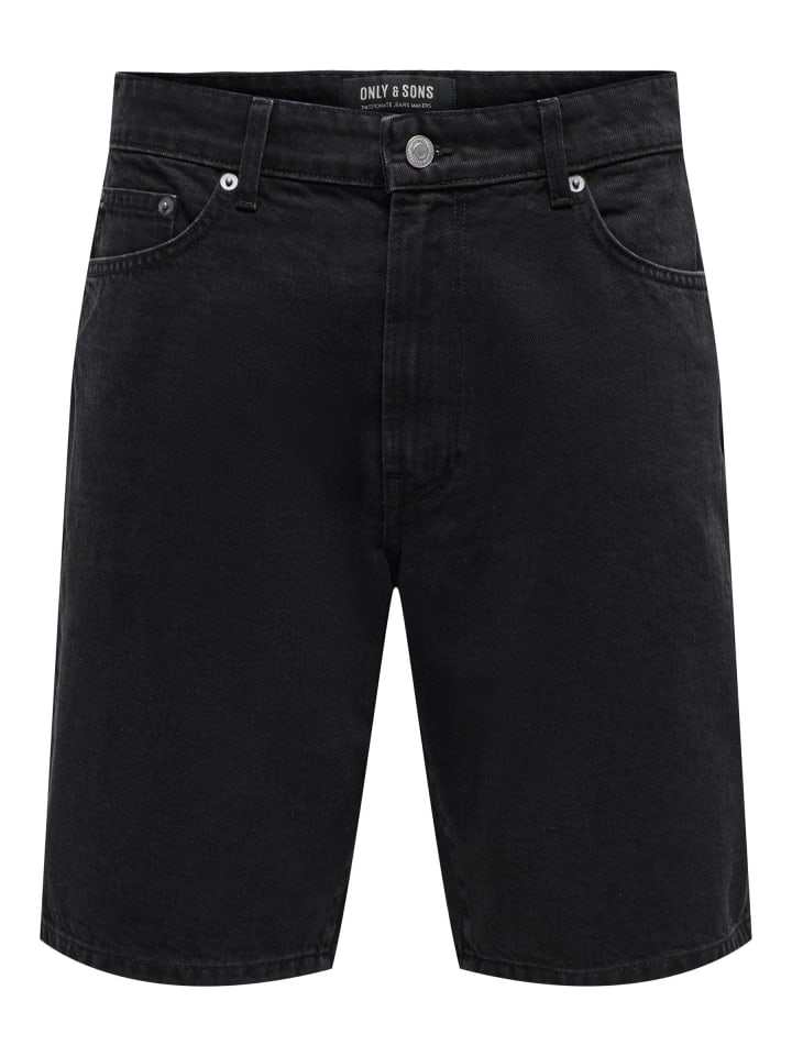 Джинсовые шорты ONLY & SONS, черный деним
Джинсовые шорты ONLY & SONS, черный деним