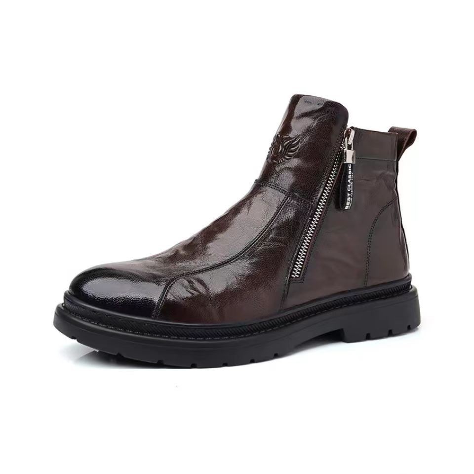 LUNMADENG Черно-коричневые мужские ботинки Black/Brown
LUNMADENG Черно-коричневые мужские ботинки Black/Brown